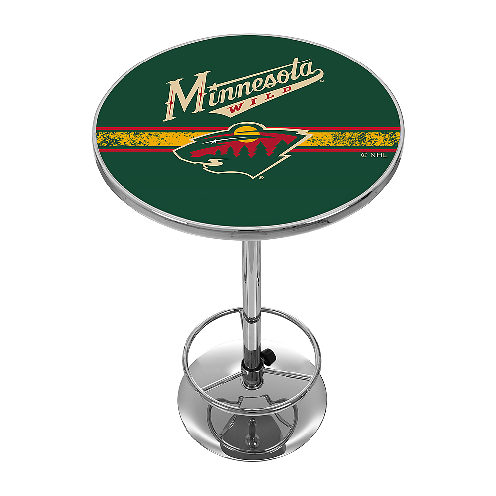 Minnesota Wild NHL Chrome Pub Table - Green, Red, Gold