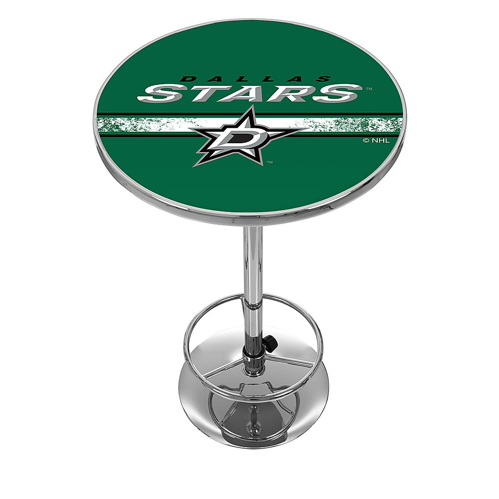 Dallas Stars NHL Chrome Pub Table - Victory Green, Silver, Black