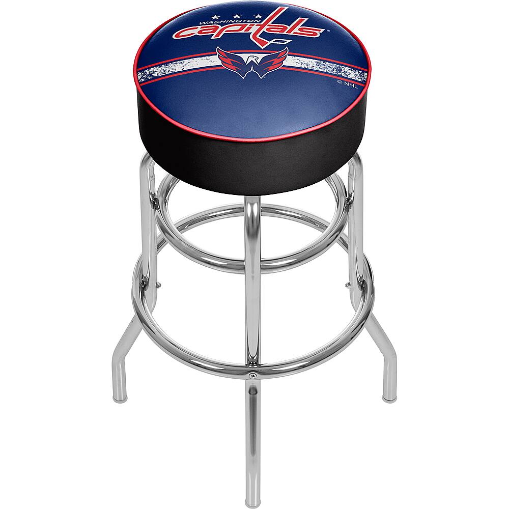 Washington Capitals NHL Padded Swivel Bar Stool - Red, Navy, White