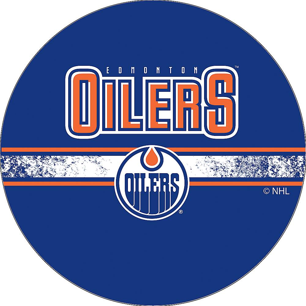 Best Buy Edmonton Oilers NHL Chrome Pub Table Royal Blue, Orange