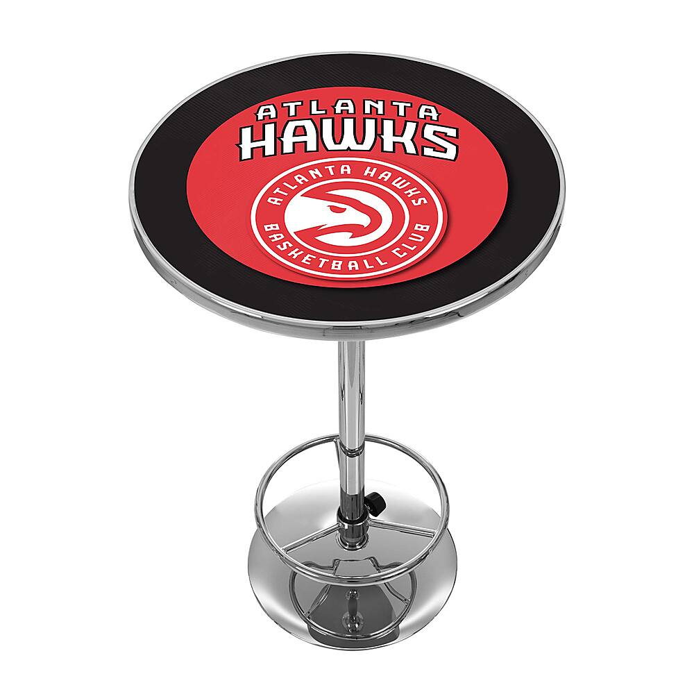 Atlanta Hawks NBA Chrome Pub Table - Red, White, Black