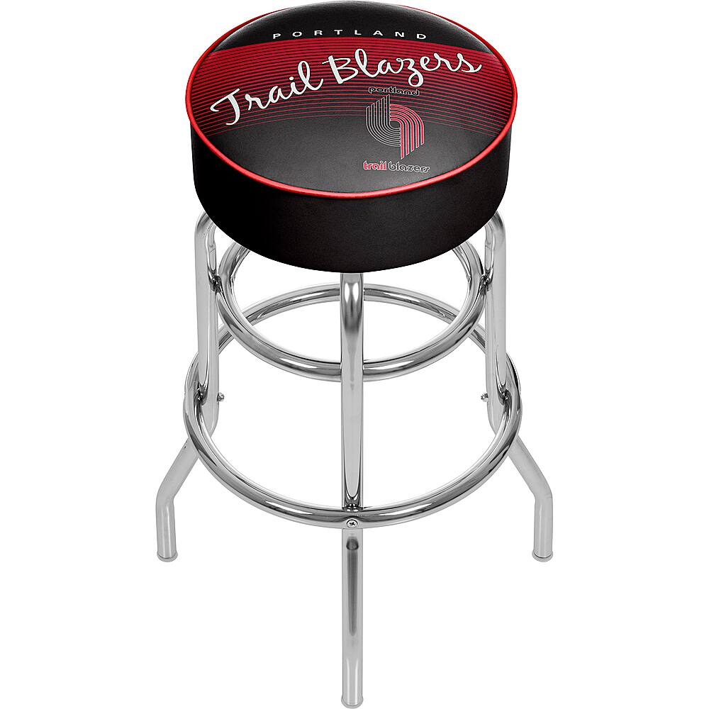 Portland Trail Blazers NBA Hardwood Classics Padded Swivel Bar Stool - Scarlet Red, Black