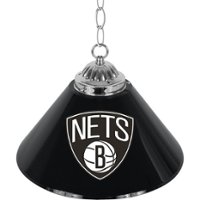 Brooklyn Nets NBA Single Shade Bar Lamp - Black, White - Alt_View_Zoom_11