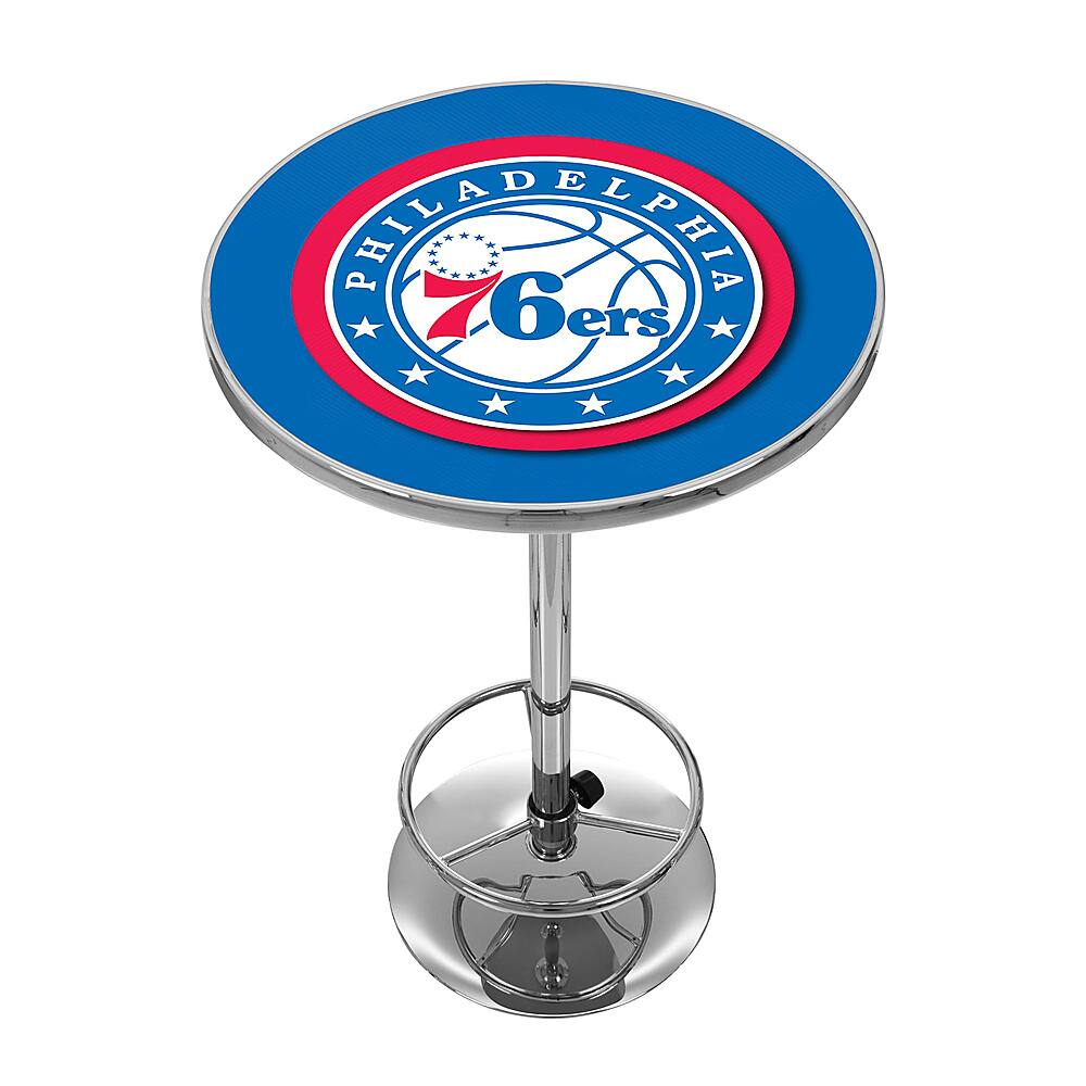 Philadelphia 76ers NBA Chrome Pub Table - Royal Blue, Red, White