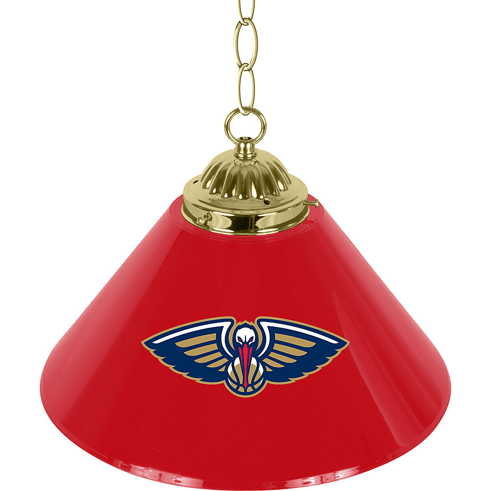 New Orleans Pelicans NBA Single Shade Bar Lamp - Navy, Gold, Red