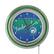 Alt View 12. NBA - Minnesota Timberwolves NBA Hardwood Classics Chrome Double Ring Neon Clock - Dark Blue, Blue, Silver, Aurora Green.
