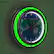 Alt View 16. NBA - Minnesota Timberwolves NBA Hardwood Classics Chrome Double Ring Neon Clock - Dark Blue, Blue, Silver, Aurora Green.