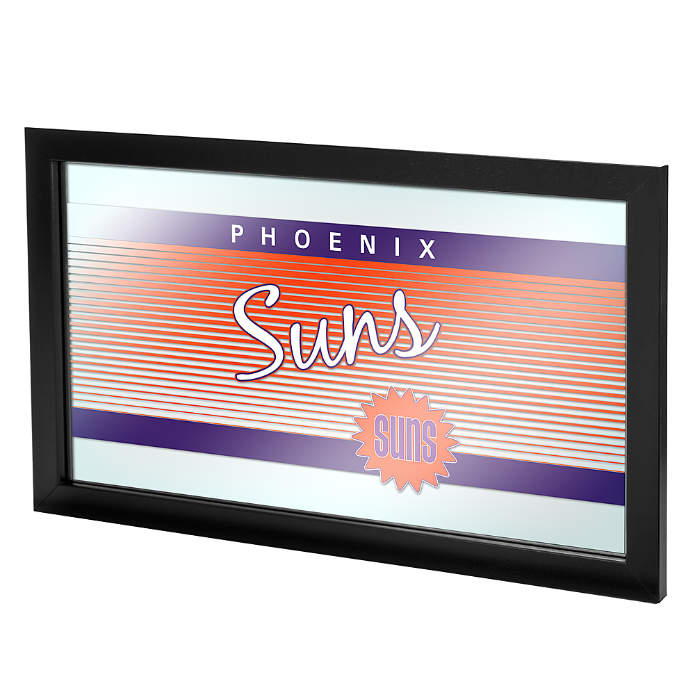 Phoenix Suns NBA Hardwood Classics Framed Bar Mirror - Purple, Orange