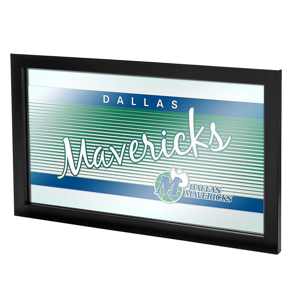 Dallas Mavericks NBA Hardwood Classics Framed Bar Mirror - Royal Blue, Green