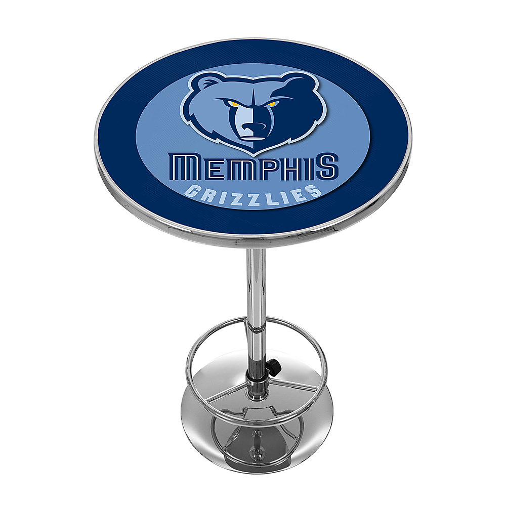 Memphis Grizzlies NBA Chrome Pub Table - Midnight Blue, Smoke