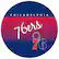 Alt View 17. NBA - Philadelphia 76ers NBA Hardwood Classics Chrome Double Ring Neon Clock - Royal Blue, Red, White.