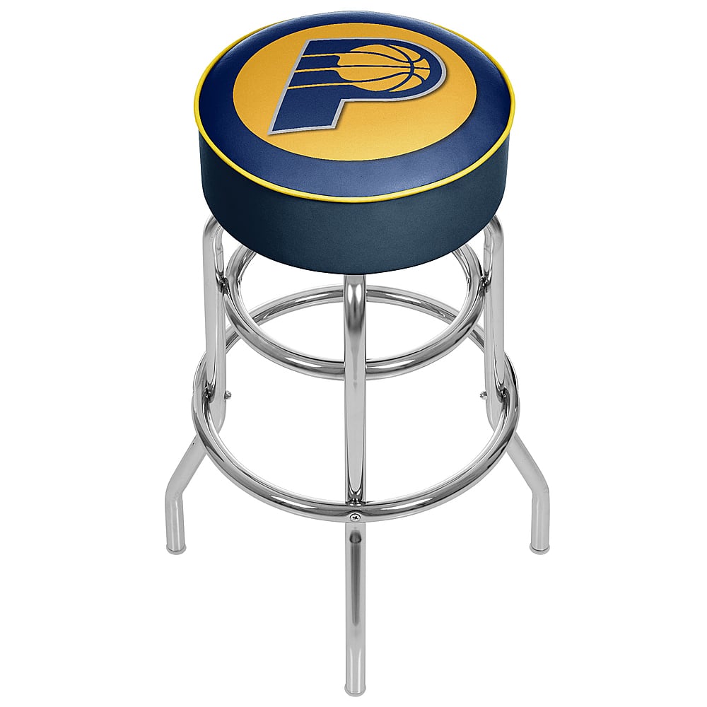 Indiana Pacers NBA Padded Swivel Bar Stool - Navy, Gold