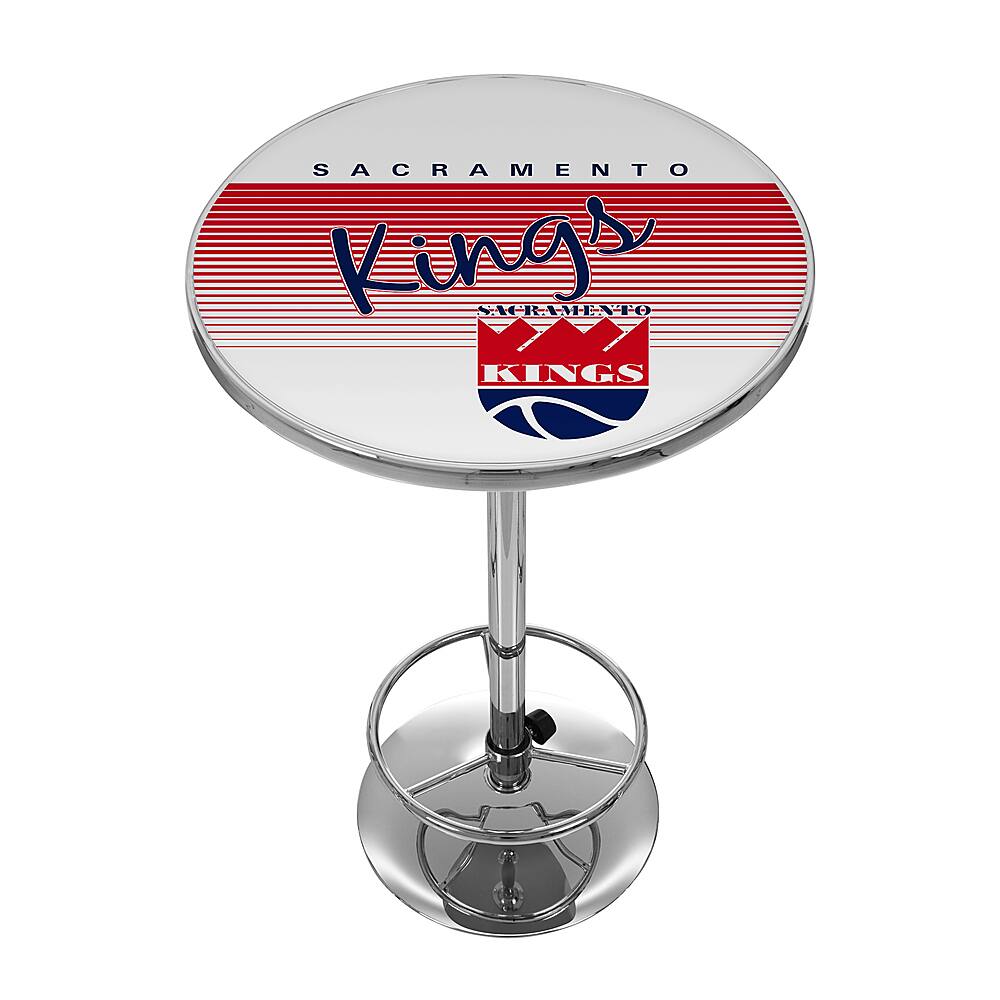 Sacramento Kings NBA Hardwood Classics Chrome Pub Table - Red, Blue