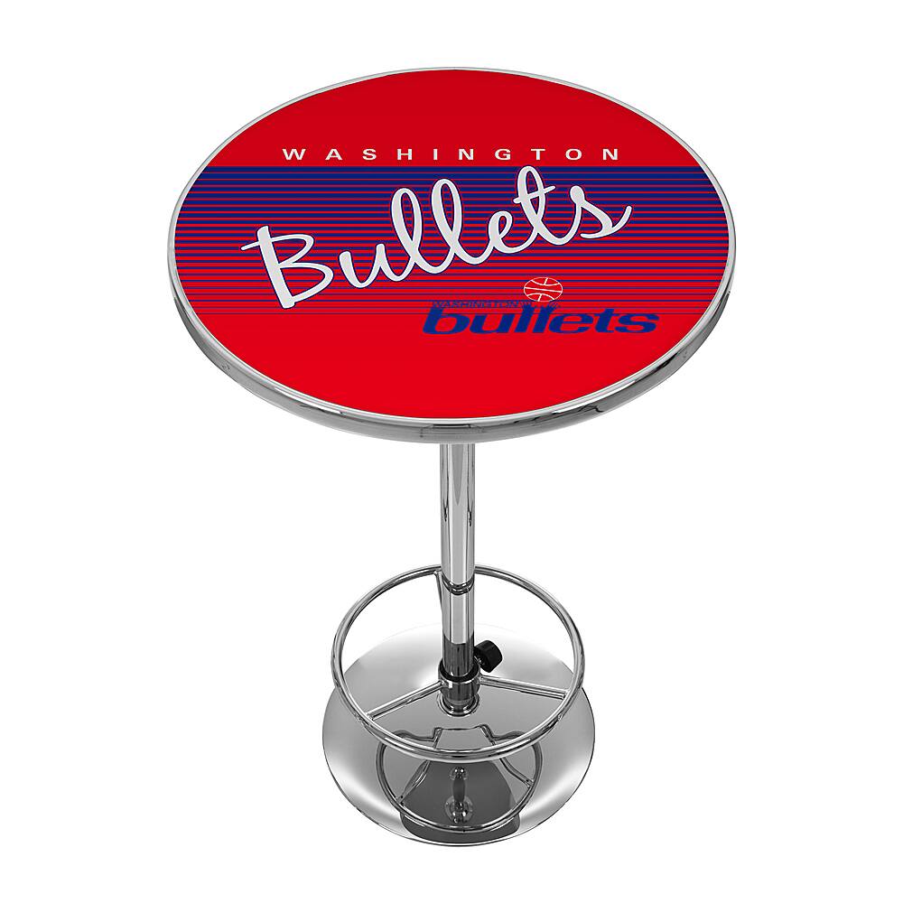 Washington Bullets NBA Hardwood Classics Chrome Pub Table - Royal Blue, Red, White