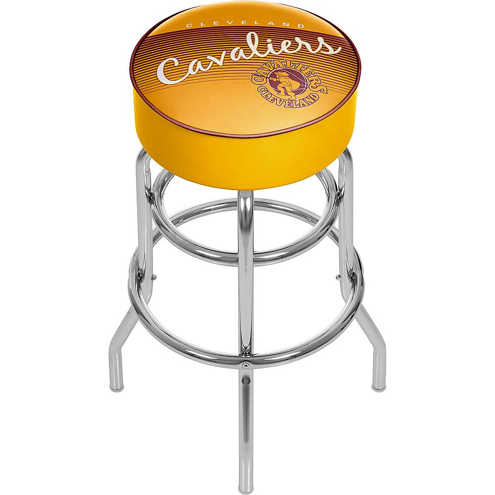 Cleveland Cavaliers NBA Hardwood Classics Padded Swivel Bar Stool - Wine, Gold