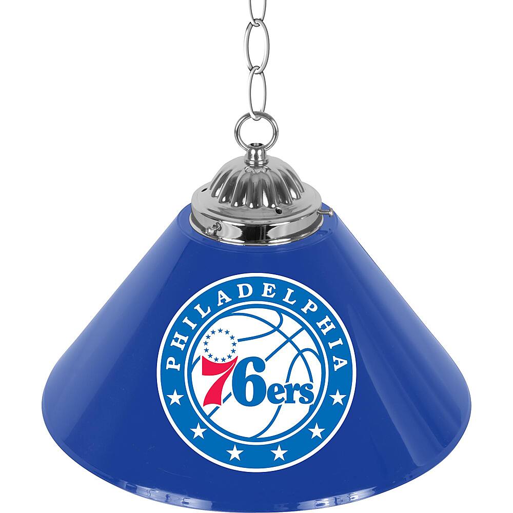 Alt View 11. NBA - Philadelphia 76ers NBA Single Shade Bar Lamp - Royal Blue, Red, White.