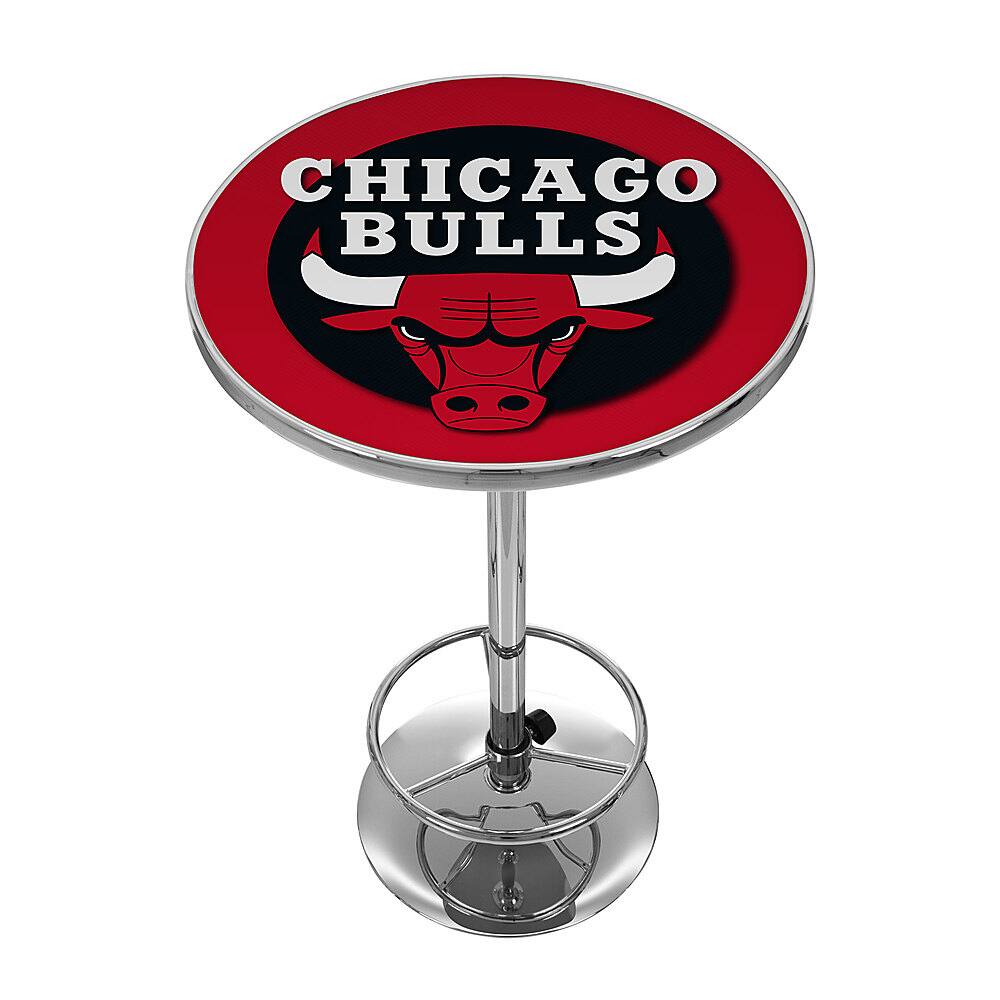 Chicago Bulls NBA Chrome Pub Table - Red, Black