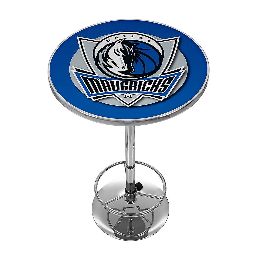 Dallas Mavericks NBA Chrome Pub Table - Royal Blue, Silver