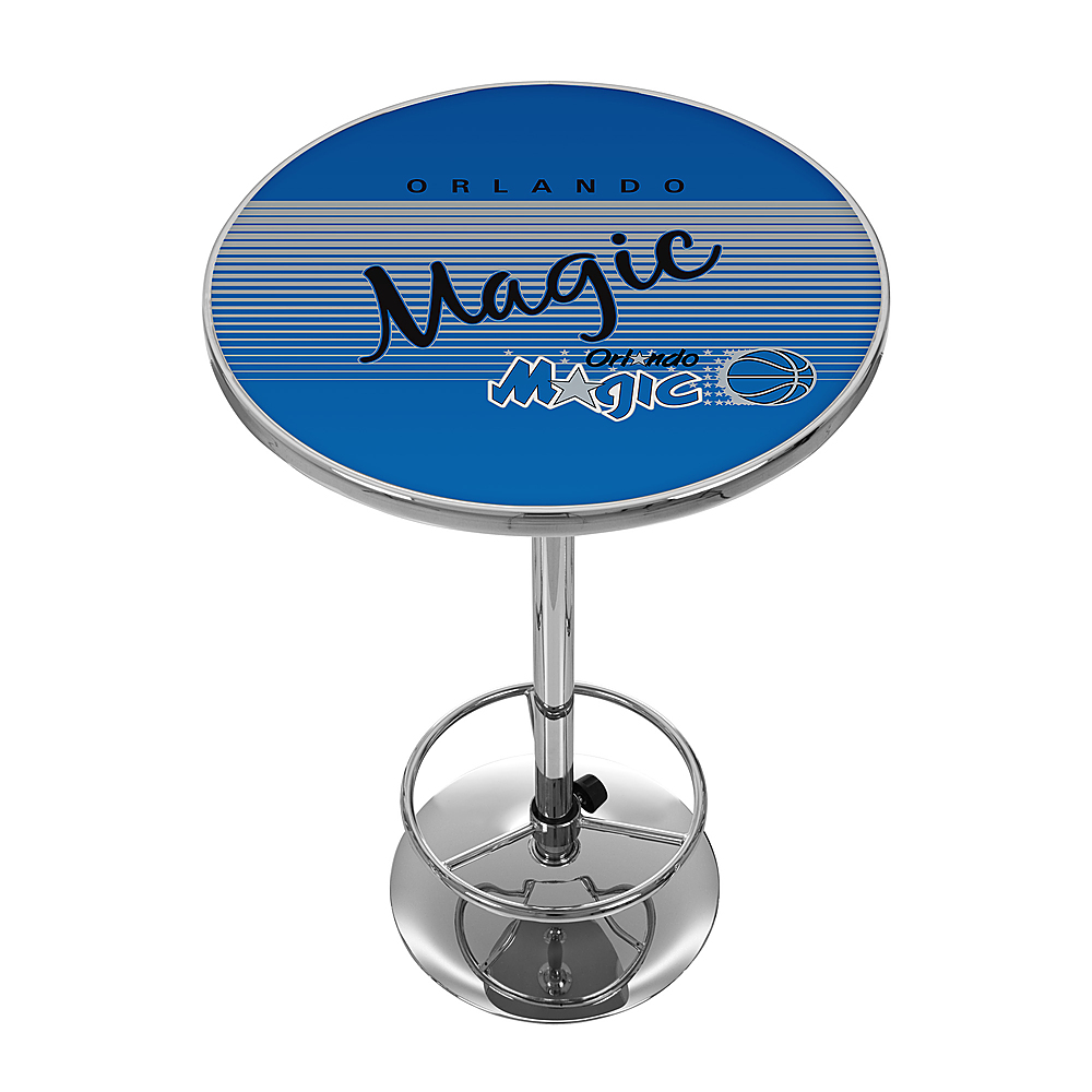 Orlando Magic NBA Hardwood Classics Chrome Pub Table - Blue, Silver