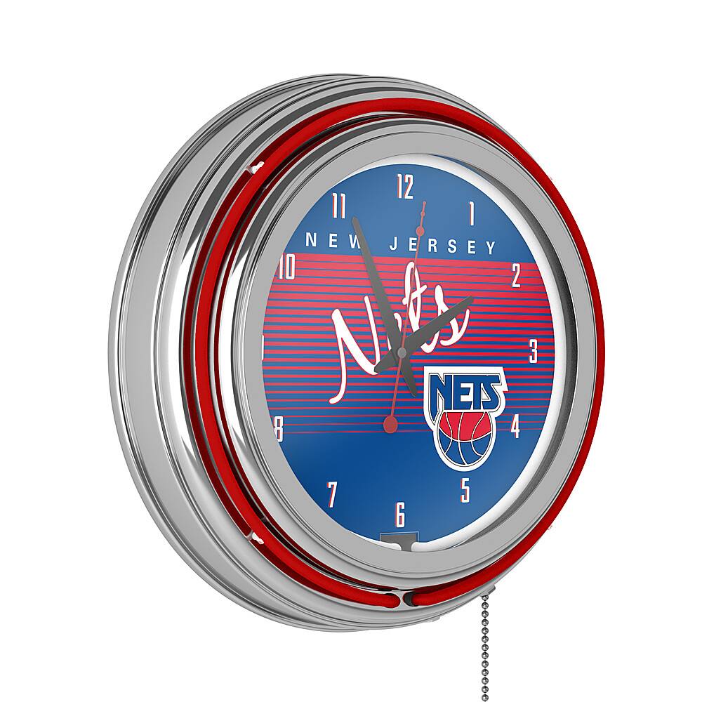 New Jersey Nets NBA Hardwood Classics Chrome Double Ring Neon - Royal Blue, Red, White