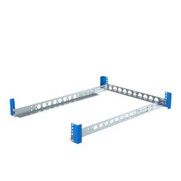 RackSolutions - 1U Universal Rail with 24" Depth and Wirebar - Adjustable Mounting Depth (10" - 31.5") - Metallic