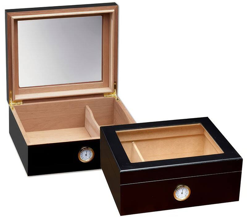 Front. Prestige - THE Imperial Glasstop (Black) - Deep Black Finish.