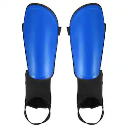 Unique Bargains - Soccer Shin Guards, Shin Pads EVA Cushion with Ankle Protection - For Youth Adults Women Men Football Training, L Size - Blue