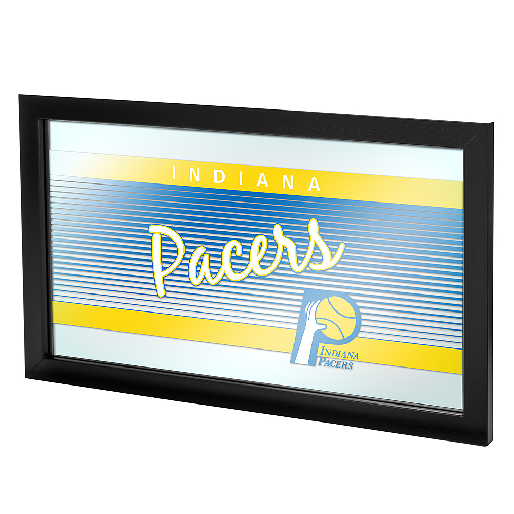 Indiana Pacers NBA Hardwood Classics Framed Bar Mirror - Yellow, Blue