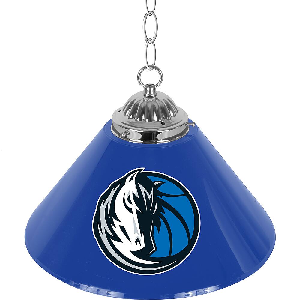 Dallas Mavericks NBA Single Shade Bar Lamp - Royal Blue, Silver