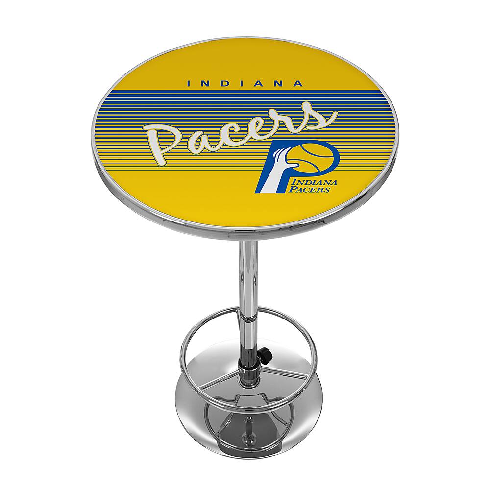 Indiana Pacers NBA Hardwood Classics Chrome Pub Table - Yellow, Blue