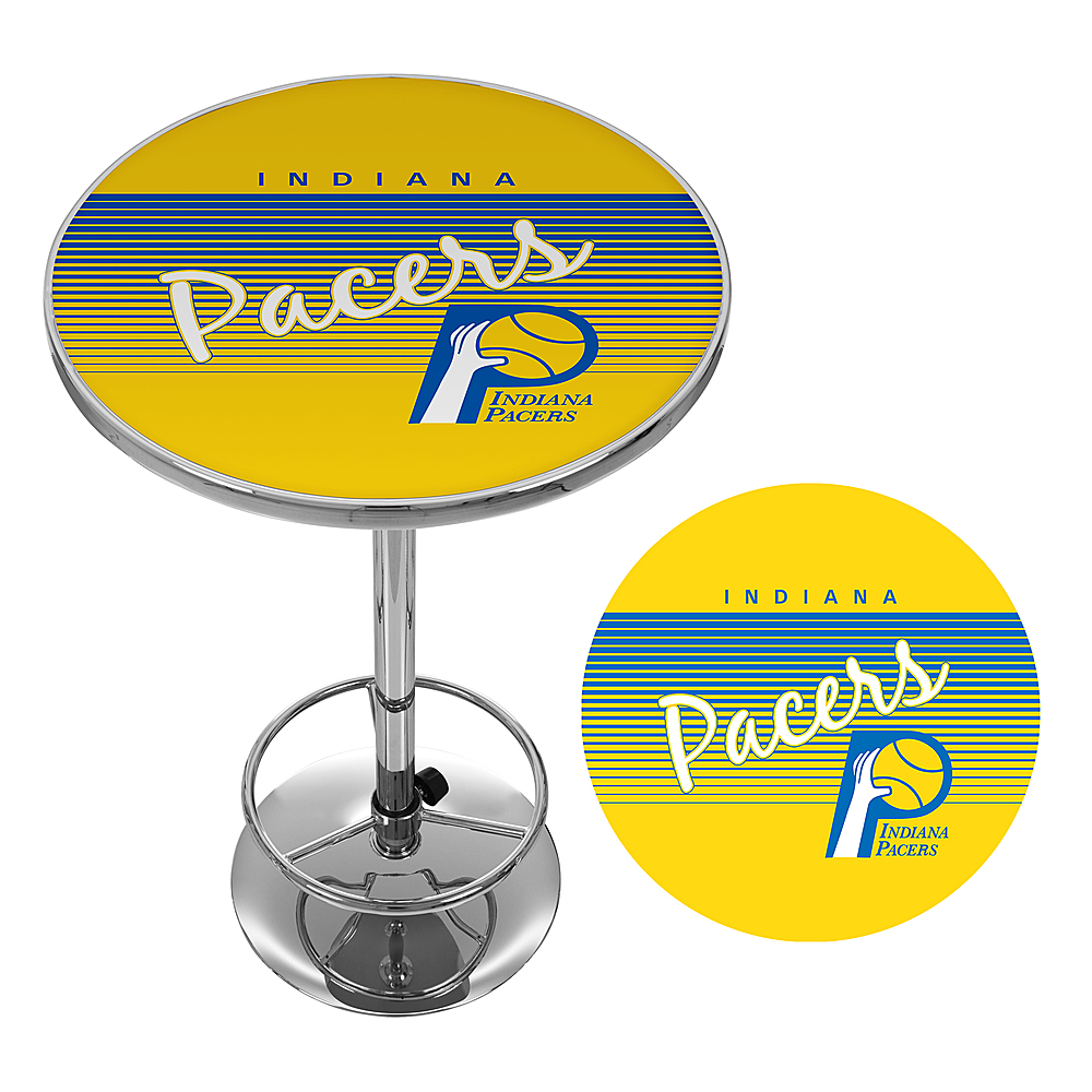 Best Buy Indiana Pacers NBA Hardwood Classics Chrome Pub Table Yellow