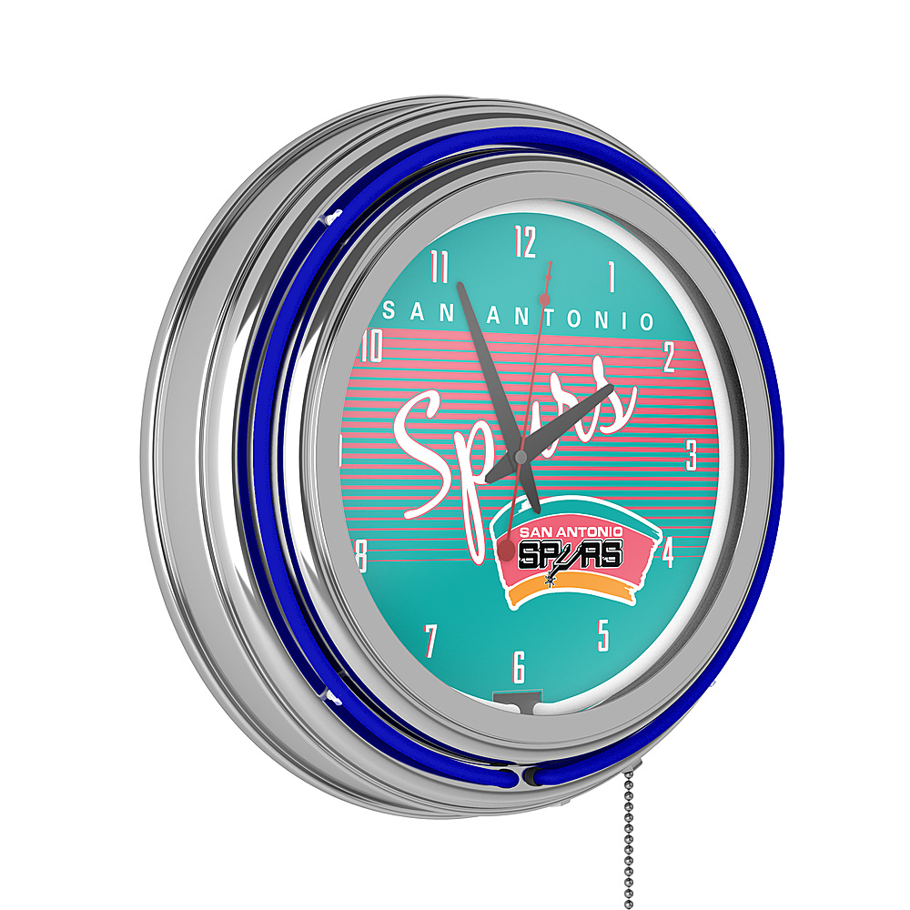 Alt View 11. NBA - San Antonio Spurs NBA Hardwood Classics Chrome Double Ring Neon - Teal, Pink, White, Silver.