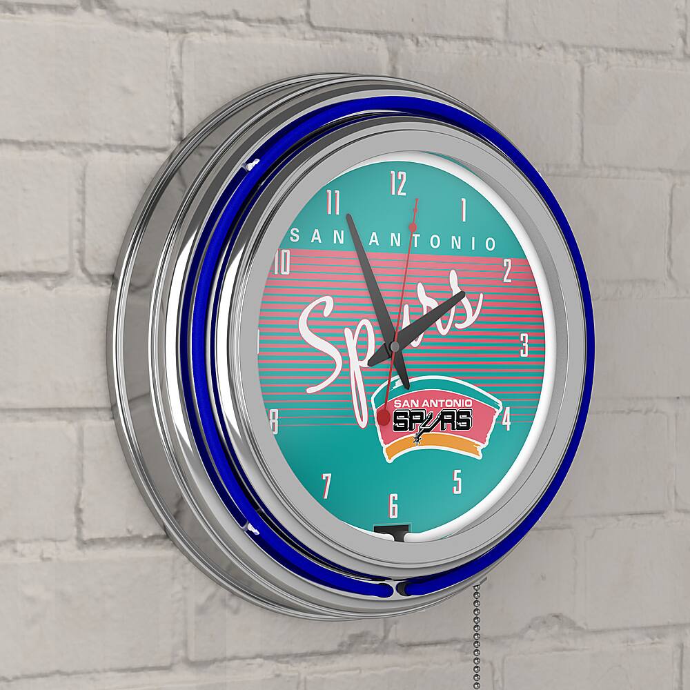 Alt View 15. NBA - San Antonio Spurs NBA Hardwood Classics Chrome Double Ring Neon - Teal, Pink, White, Silver.