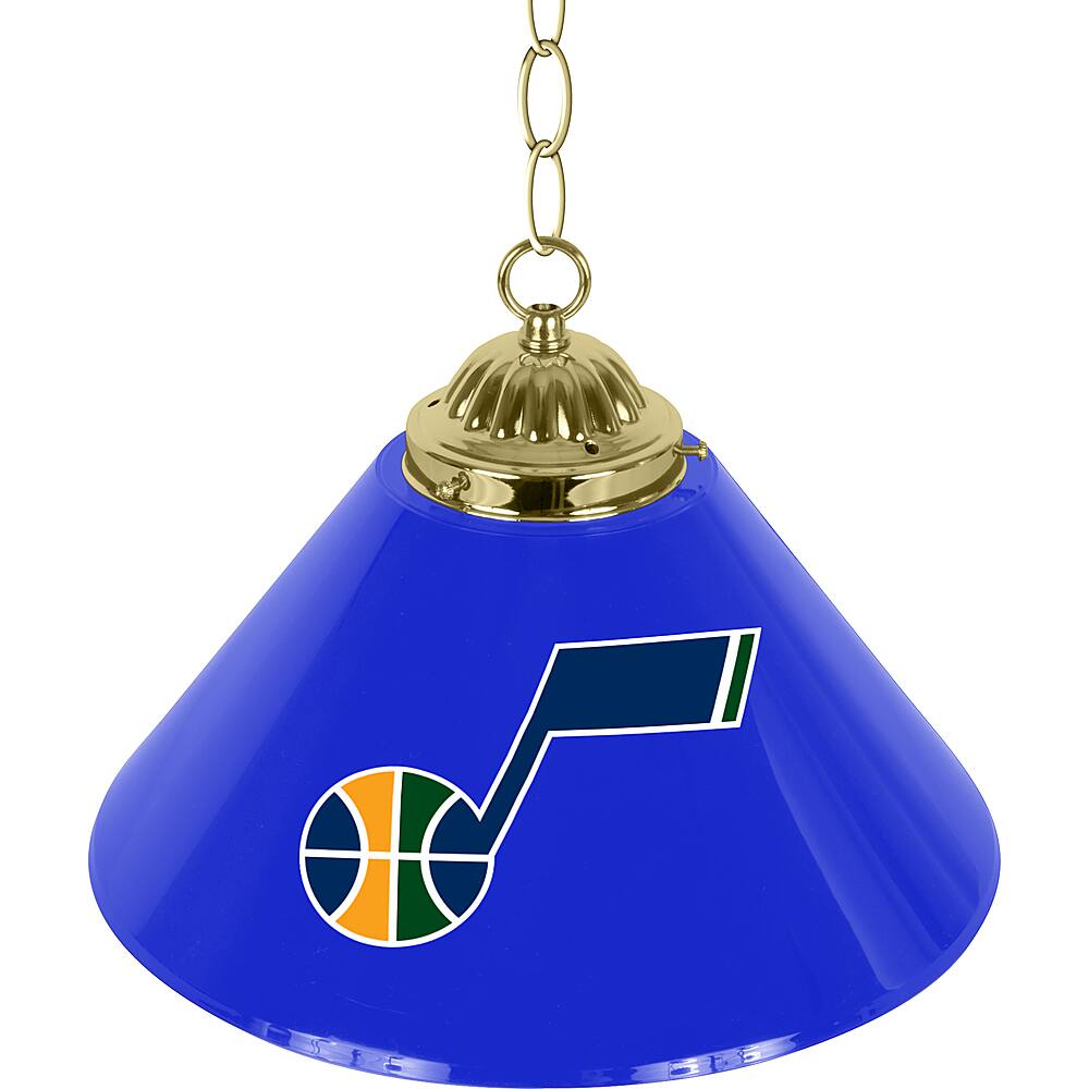 Utah Jazz NBA Single Shade Bar Lamp - Navy, Yellow, Green