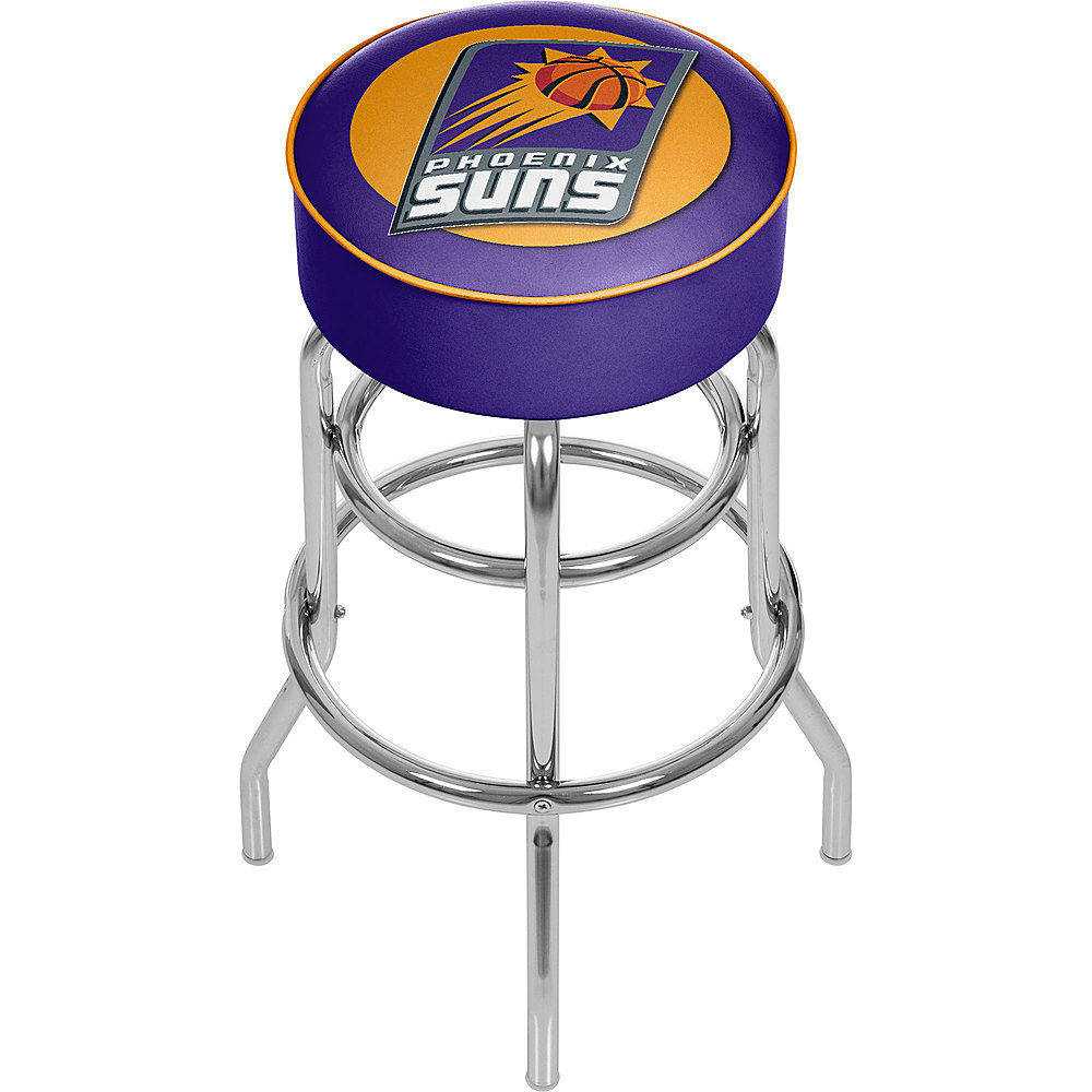 Phoenix Suns NBA Padded Swivel Bar Stool - Purple, Orange, Gray