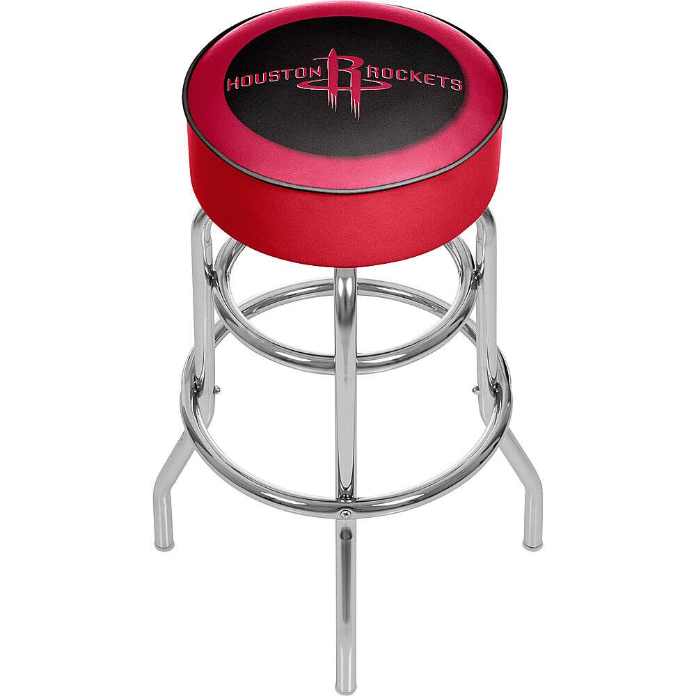 Houston Rockets NBA Padded Swivel Bar Stool - Red, Black