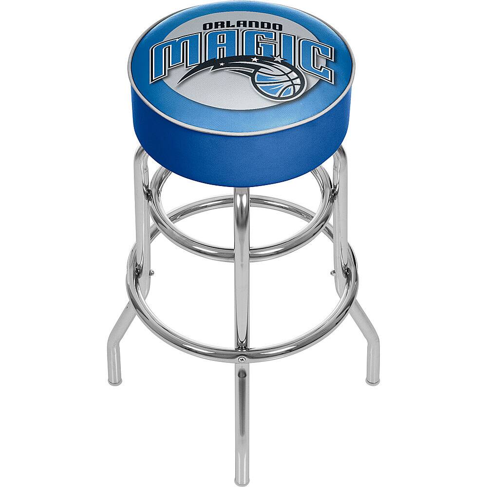 Orlando Magic NBA Padded Swivel Bar Stool - Blue, Black, Silver