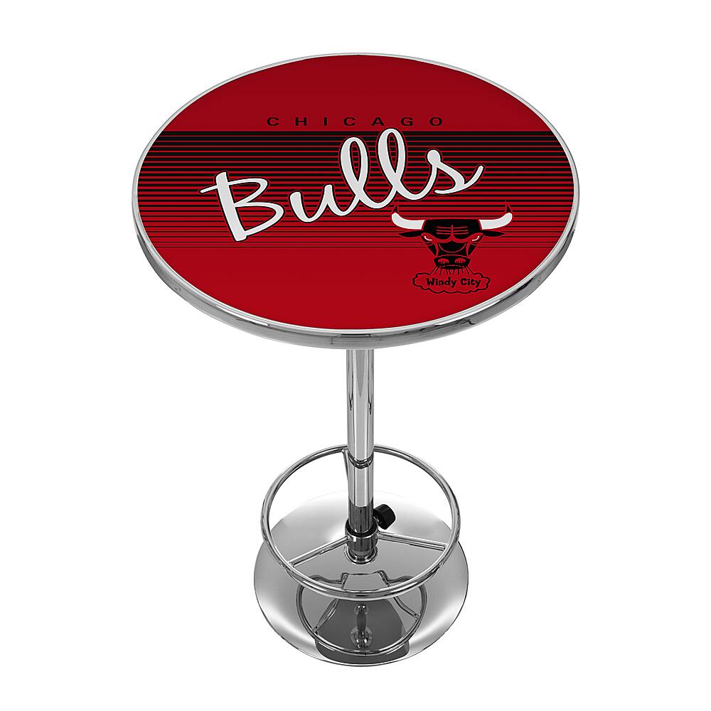 Chicago Bulls NBA Hardwood Classics Chrome Pub Table - Red, Black