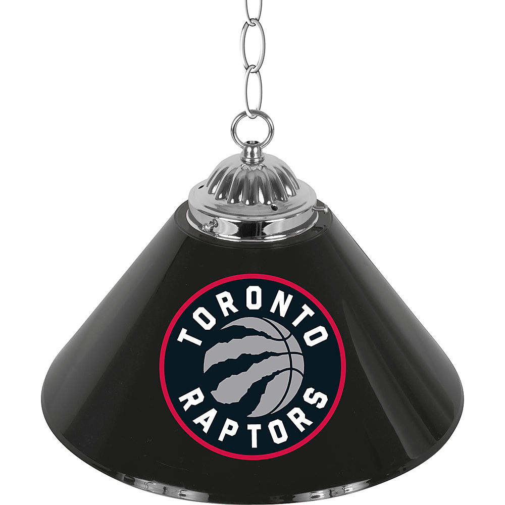 Toronto Raptors NBA Single Shade Bar Lamp - Red, Silver, Black