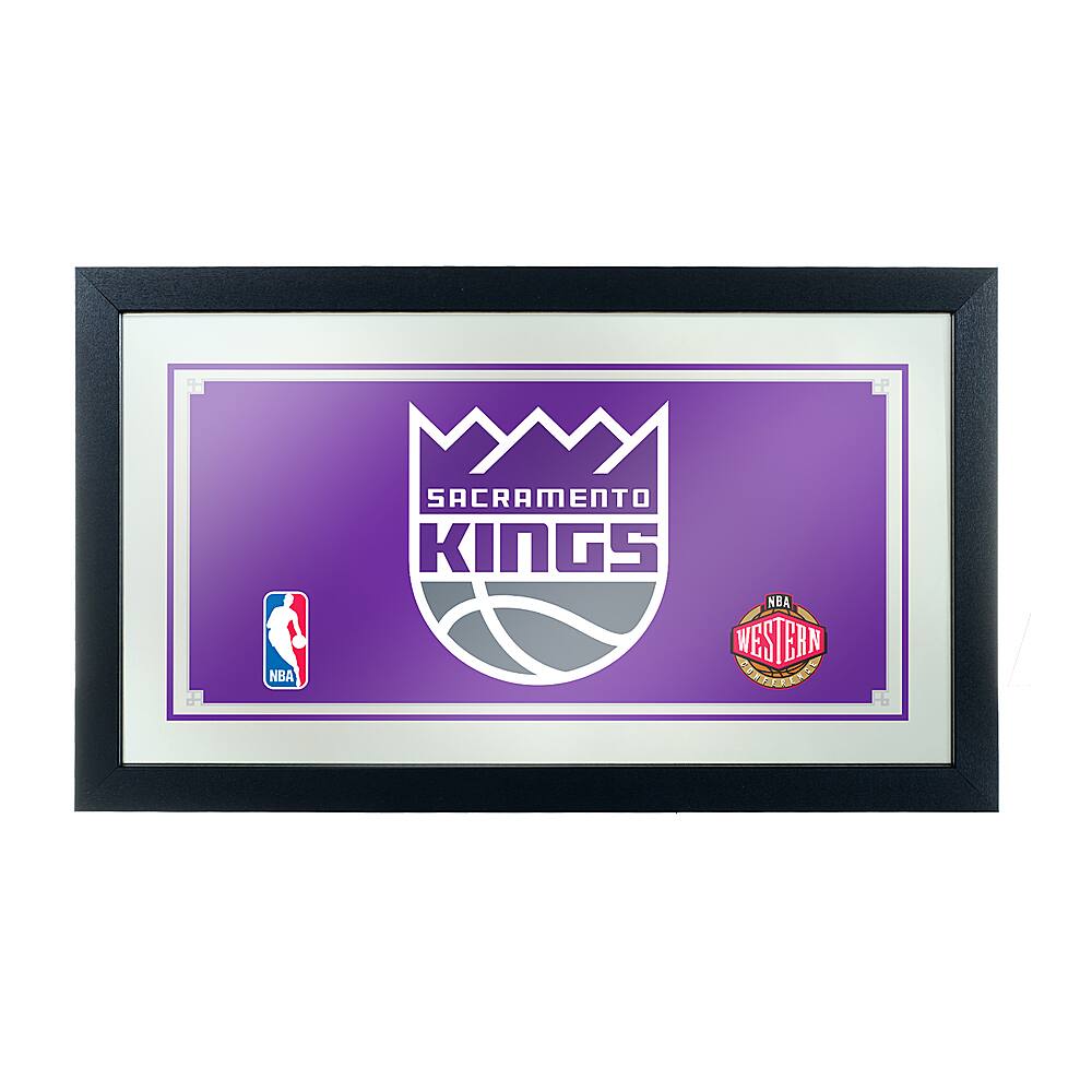 Sacramento Kings NBA Framed Bar Mirror - Purple, Silver, Black