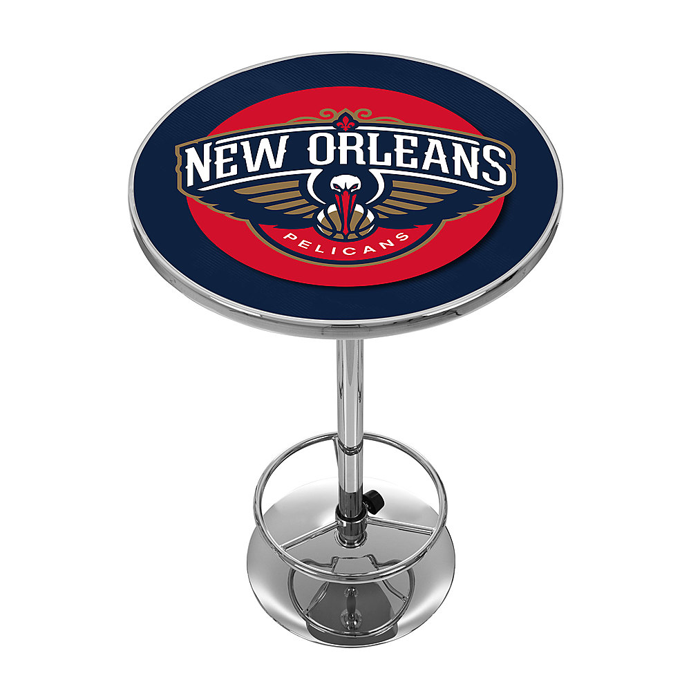 New Orleans Pelicans NBA Chrome Pub Table - Navy, Gold, Red