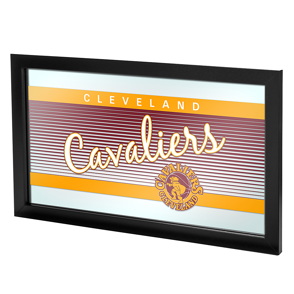 Cleveland Cavaliers NBA Hardwood Classics Framed Bar Mirror - Wine, Gold