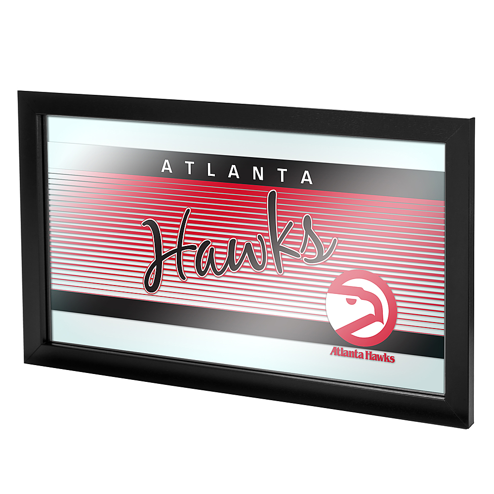 Atlanta Hawks NBA Hardwood Classics Framed Bar Mirror - Red, White, Black