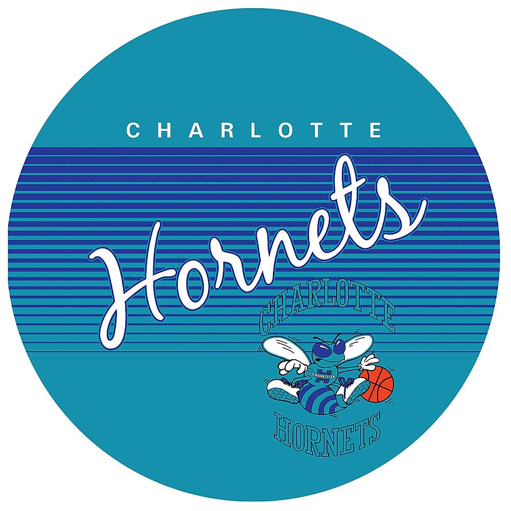 Alt View 17. NBA - Charlotte Hornets NBA Hardwood Classics Chrome Double Ring Neon - Blue, Teal, White.