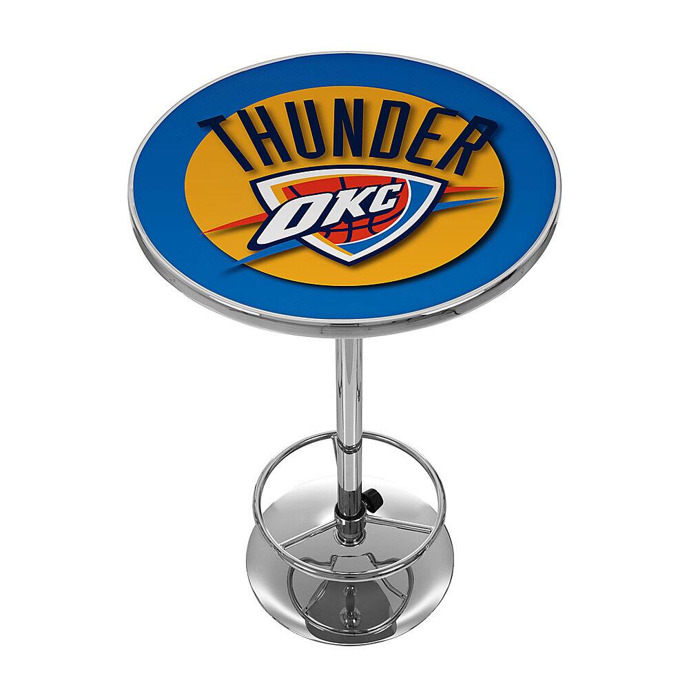 Oklahoma City Thunder NBA Chrome Pub Table - Blue, Yellow, White