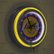 Alt View Zoom 16. L.A. Lakers NBA Chrome Double Ring Neon Clock - Purple, Gold.