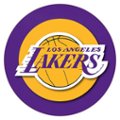 Alt View Zoom 17. L.A. Lakers NBA Chrome Double Ring Neon Clock - Purple, Gold.