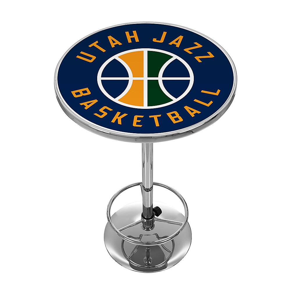 Utah Jazz NBA Chrome Pub Table - Navy, Yellow, Green