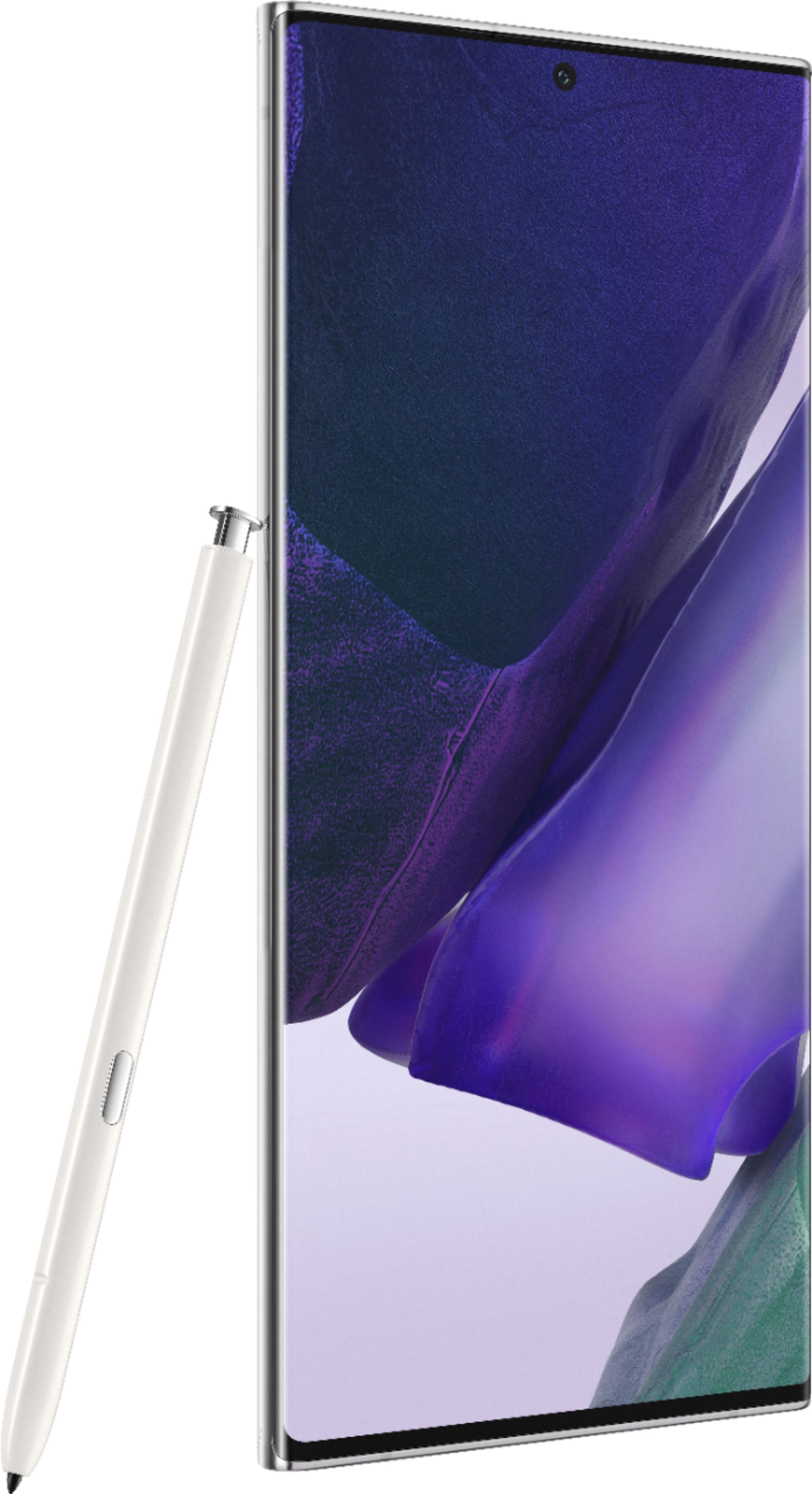 Angle View: Samsung - Geek Squad Certified Refurbished Galaxy S21 Ultra 5G 128GB (Unlocked) - Phantom Silver