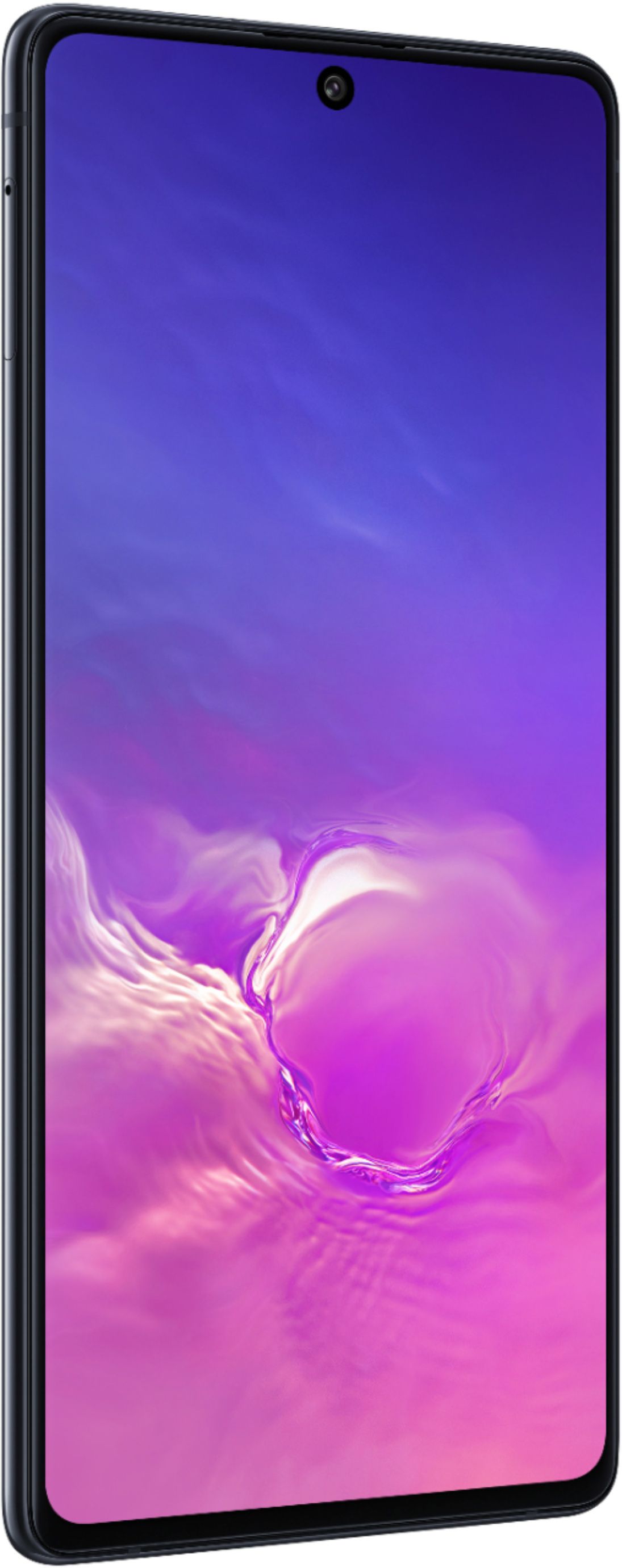 Angle View: Samsung - Refurbished Galaxy S10 Lite with 128GB Memory Cell Phone (Unlocked) - Prism Black